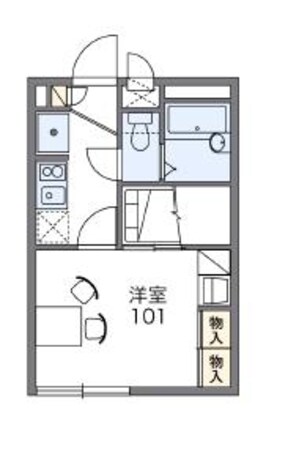 レオパレスサンシャイン桜台　33840の物件間取画像